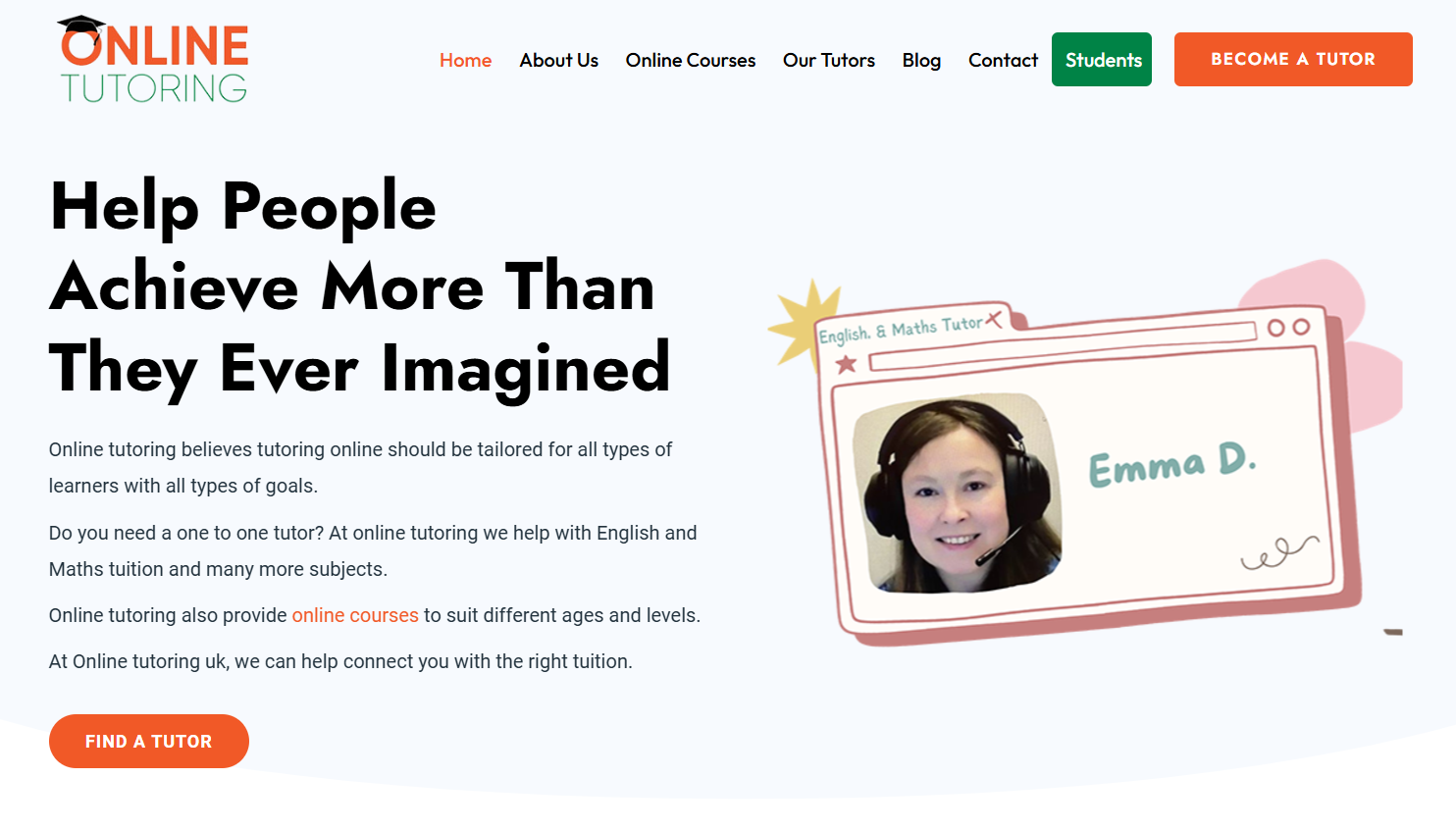 Online Tutoring Web Development for Sarah Obrien - by Maher Hossain